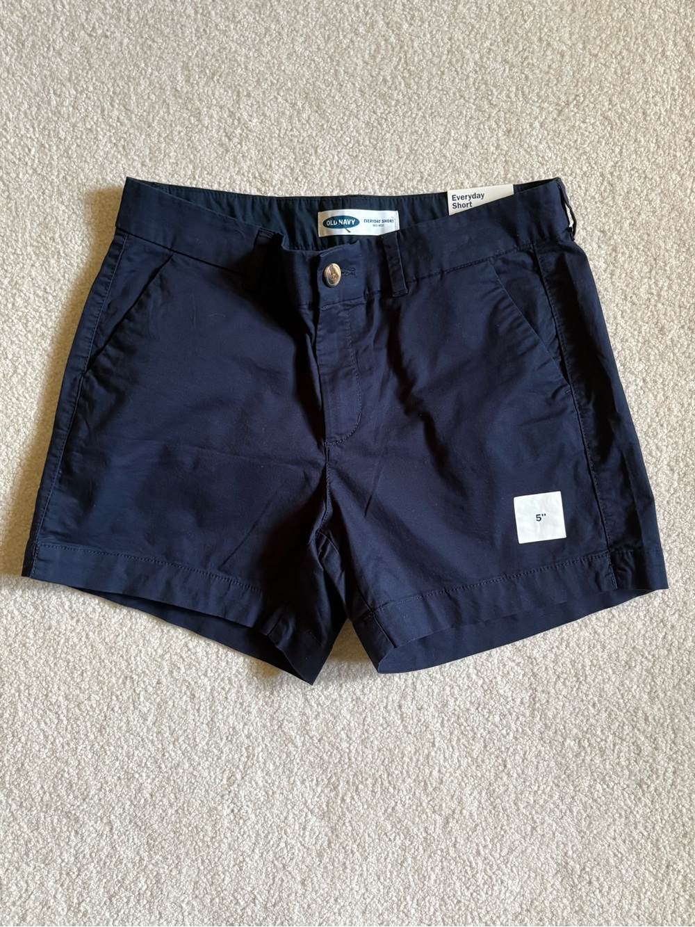 Old Navy Navy Everyday 5" Women’s Shorts - Classic Mid-Rise Size 8